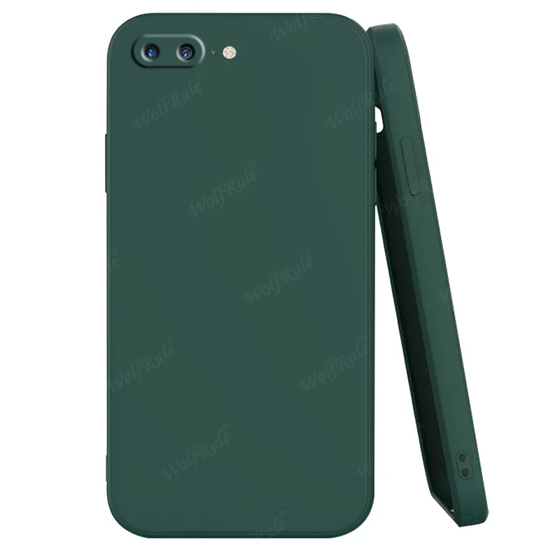 For iPhone 8 Plus Case Cover Apple iPhone 7 8 6 6S Plus Capas Bumper Original Liquid Silicone TPU Soft Cover For iPhone 8 Plus