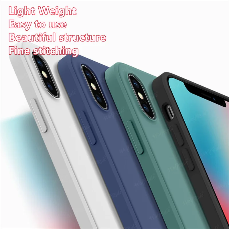 For iPhone 8 Plus Case Cover Apple iPhone 7 8 6 6S Plus Capas Bumper Original Liquid Silicone TPU Soft Cover For iPhone 8 Plus