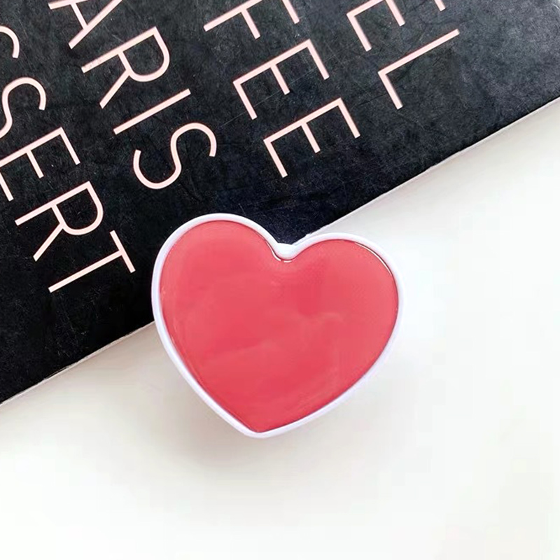 Universal Heart Shaped Phone Socket Holder Finger Grip Bracket Support Telephone for IPhone 15 14 13 Samsung Pocket Socket Stand