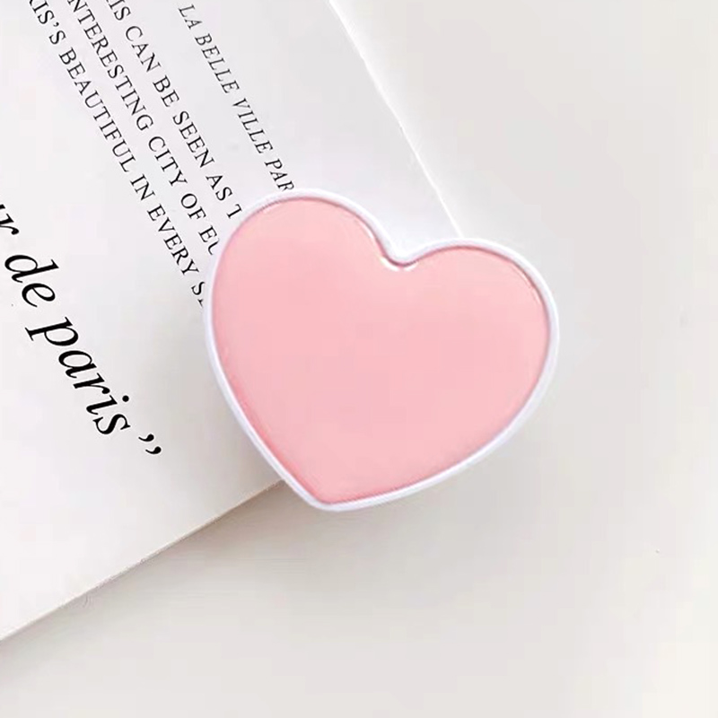 Universal Heart Shaped Phone Socket Holder Finger Grip Bracket Support Telephone for IPhone 15 14 13 Samsung Pocket Socket Stand