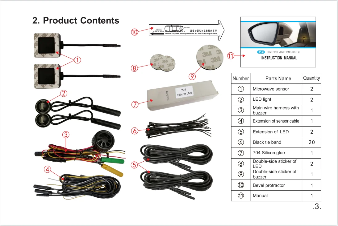 Universal Model Is Suitable For All Cars BSD Blind Spot Monitoring, High Speed Overtaking Assist Warning