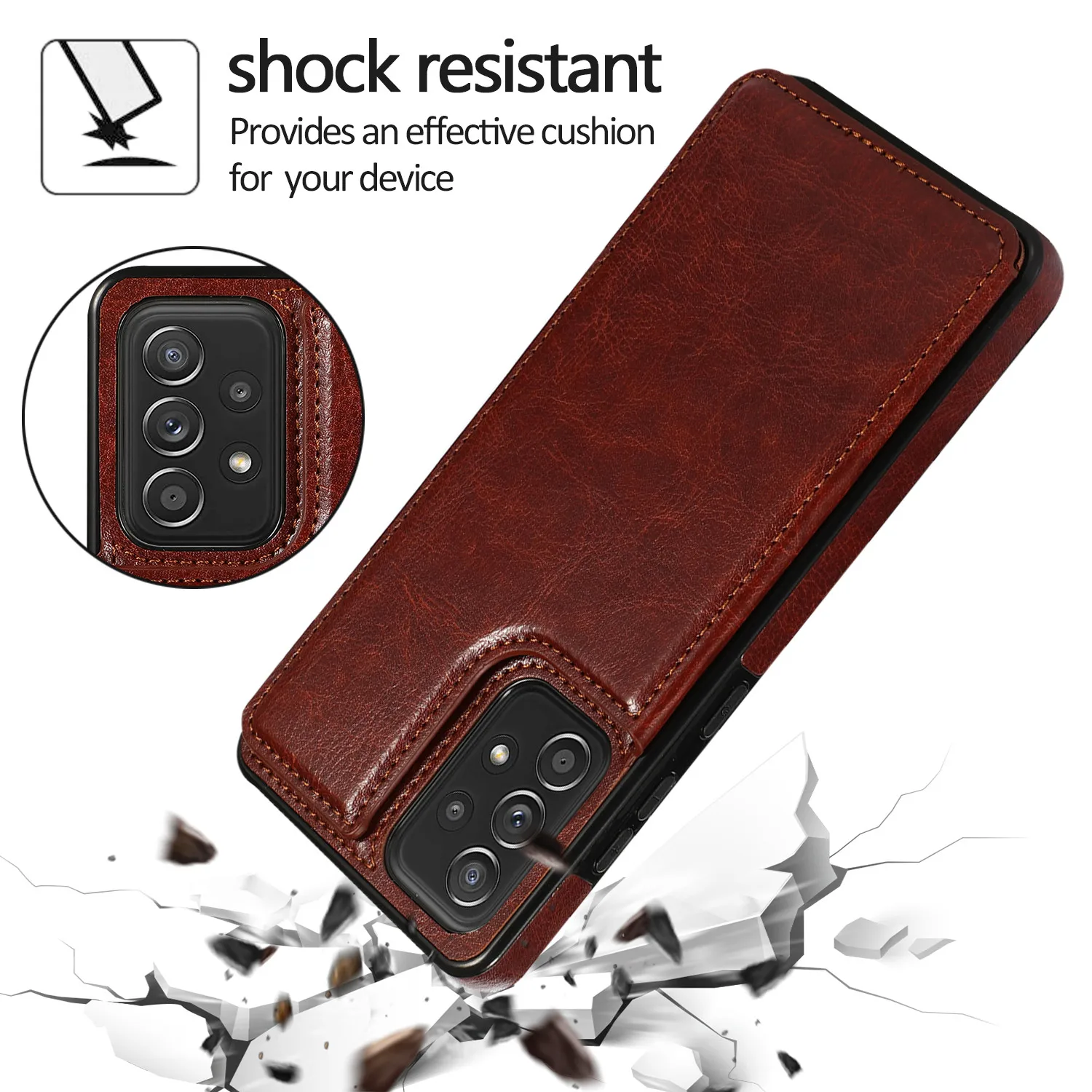 Flip Leather Wallet Case for Samsung Galaxy S21 S20 S23 FE S22 S24 Plus Note 20 Ultra A52S A52 A53 A54 A73 A72 Card Holder Cover