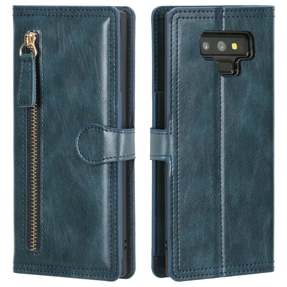 Leather Skin Flip Wallet Book Phone Case Cover for Samsung Galaxy Note9 Note 9 SM-N960F/DS Card Holder Stand Funda GalaxyNote9