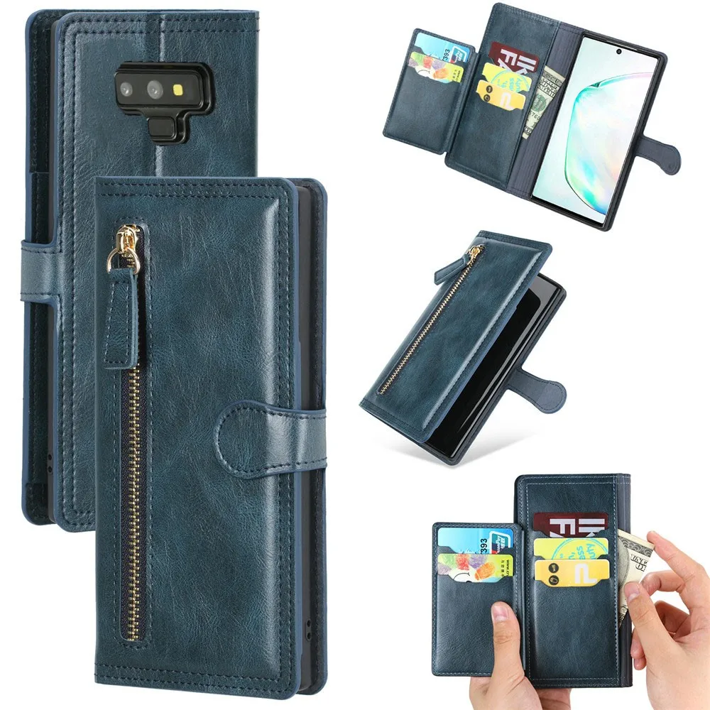 Leather Skin Flip Wallet Book Phone Case Cover for Samsung Galaxy Note9 Note 9 SM-N960F/DS Card Holder Stand Funda GalaxyNote9