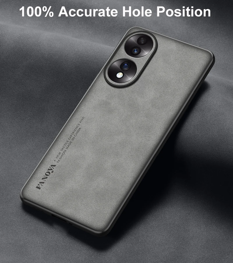 Luxury PU Leather Case For Honor 90 70 50 Back Cover Matte Full Protection TPU Silicone Phone Case For Honor50 Honor70 Honor90