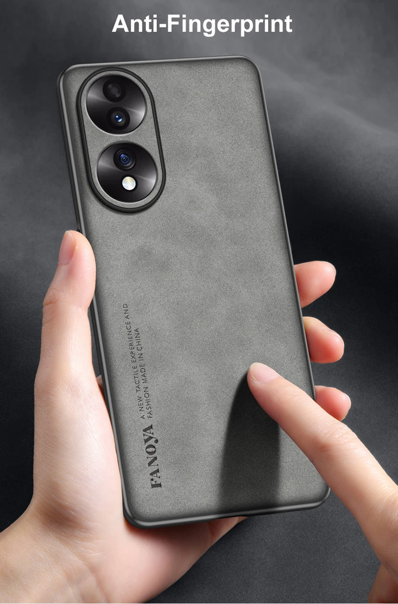 Luxury PU Leather Case For Honor 90 70 50 Back Cover Matte Full Protection TPU Silicone Phone Case For Honor50 Honor70 Honor90