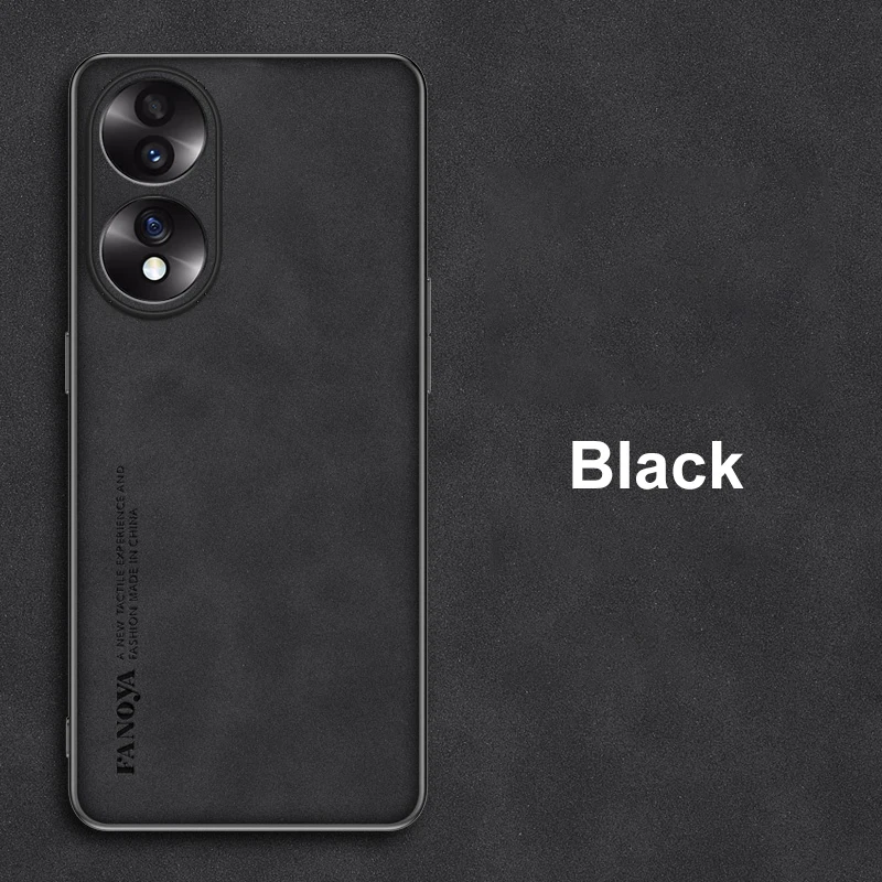 Luxury PU Leather Case For Honor 90 70 50 Back Cover Matte Full Protection TPU Silicone Phone Case For Honor50 Honor70 Honor90