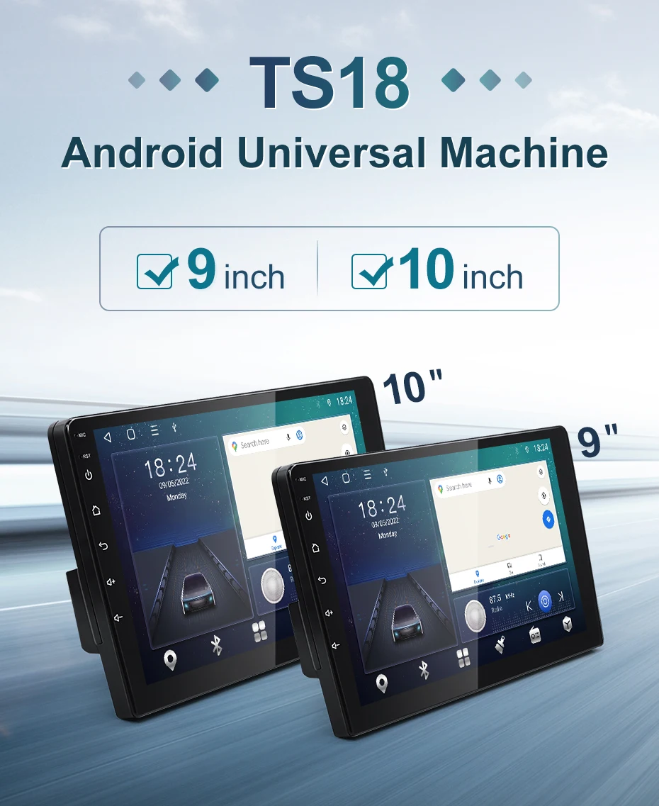 STWEI 1DIN android13 QLED 2K Screen Car Radio 7/9/10inch Universal Host Players Topway T100 TS18 TS10 For hyundai Suzuki Ford