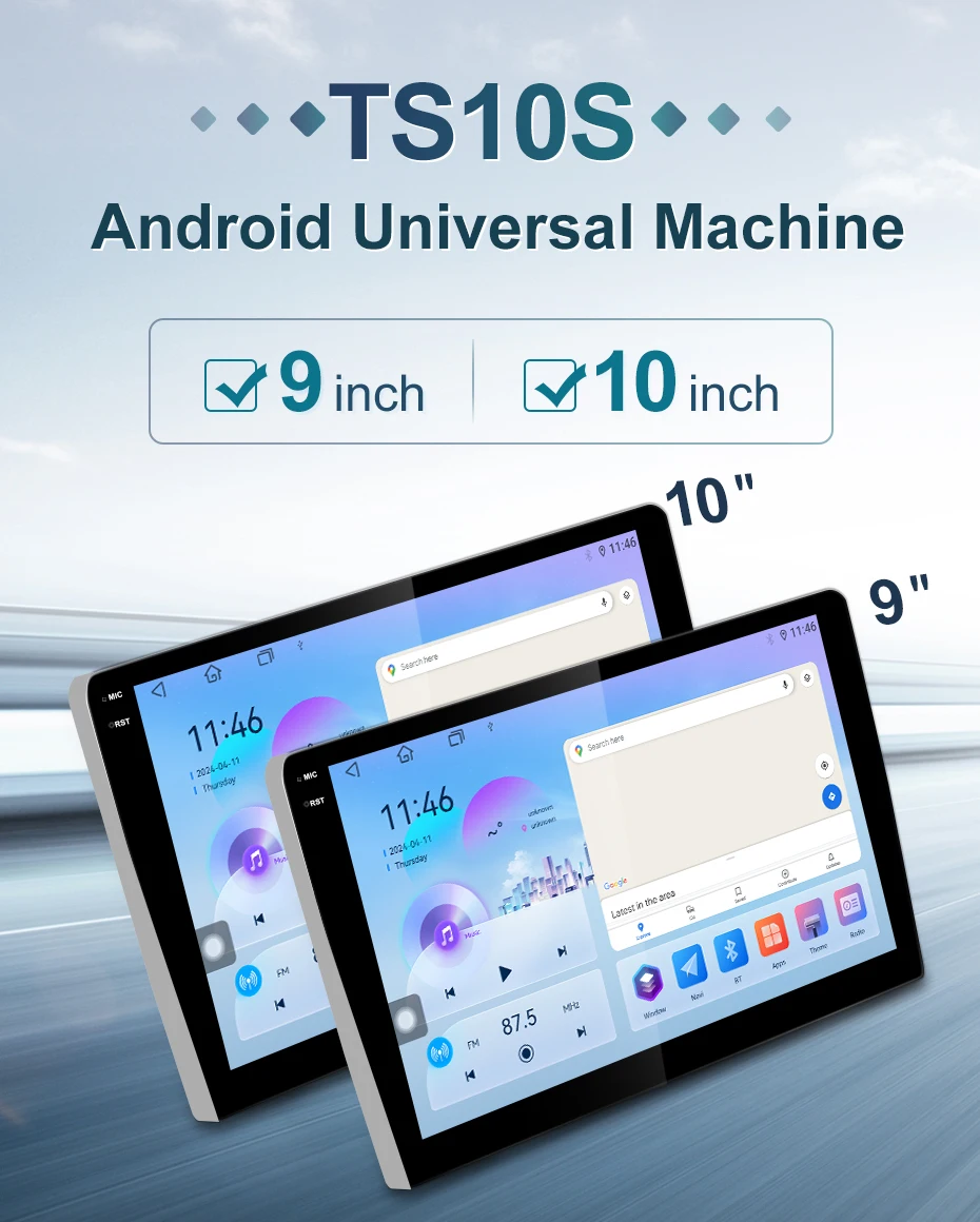 STWEI 1DIN android13 QLED 2K Screen Car Radio 7/9/10inch Universal Host Players Topway T100 TS18 TS10 For hyundai Suzuki Ford