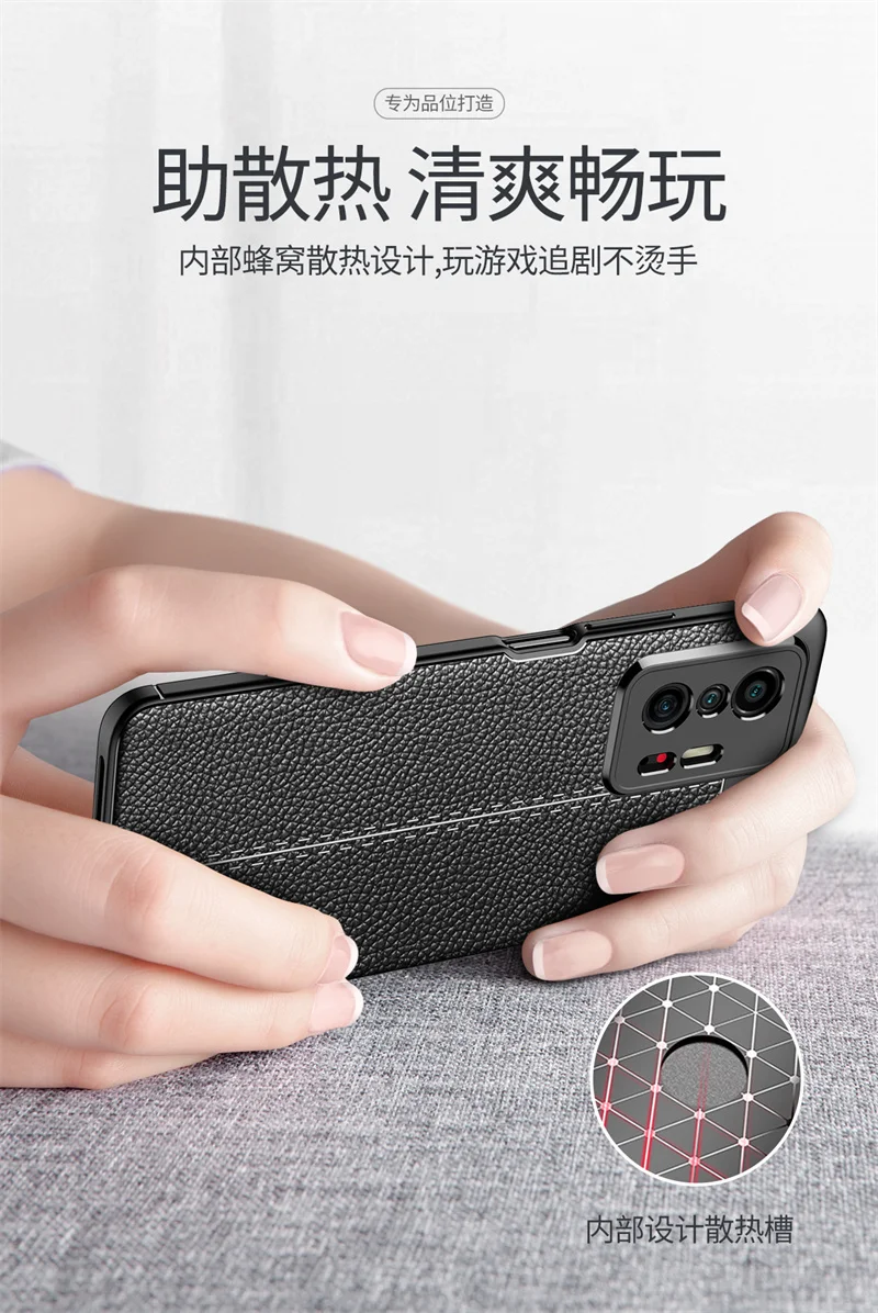 For Xiaomi 11T Pro Case For Xiaomi 11T 12T Pro Mi 12 Lite Cover Funda Shell TPU Soft Leather Phone Bumper For Xiaomi 11T