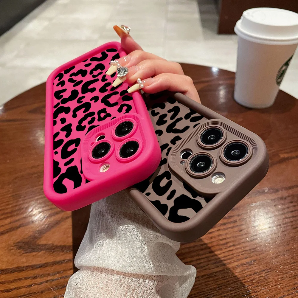 Leopard Print Phone Case For Samsung A56 A57 5g A16 S22 S26 Ultra Plus A37 A07 A17 A55 A54 A36 A35 A53 A73 A34 A52 A15 Cover