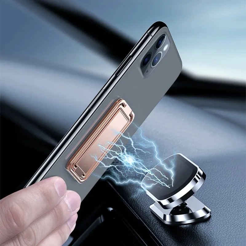 Phone Ring Holder for iPhone Pro Xiaomi Finger Kickstand 360 Degree Rotation Metal Cell Phone Ring Grip Foldable Cellphone Stand