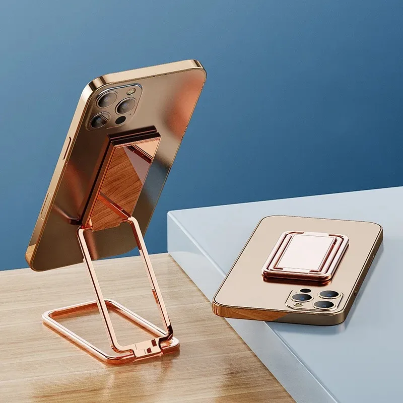 Phone Ring Holder for iPhone Pro Xiaomi Finger Kickstand 360 Degree Rotation Metal Cell Phone Ring Grip Foldable Cellphone Stand