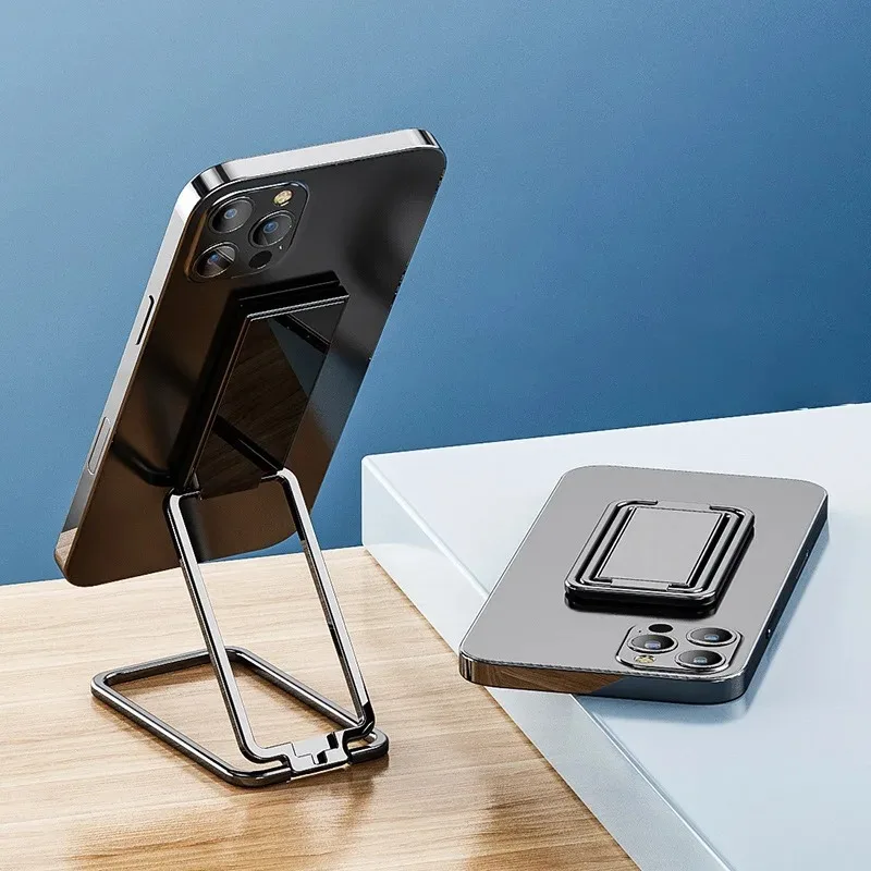 Phone Ring Holder for iPhone Pro Xiaomi Finger Kickstand 360 Degree Rotation Metal Cell Phone Ring Grip Foldable Cellphone Stand