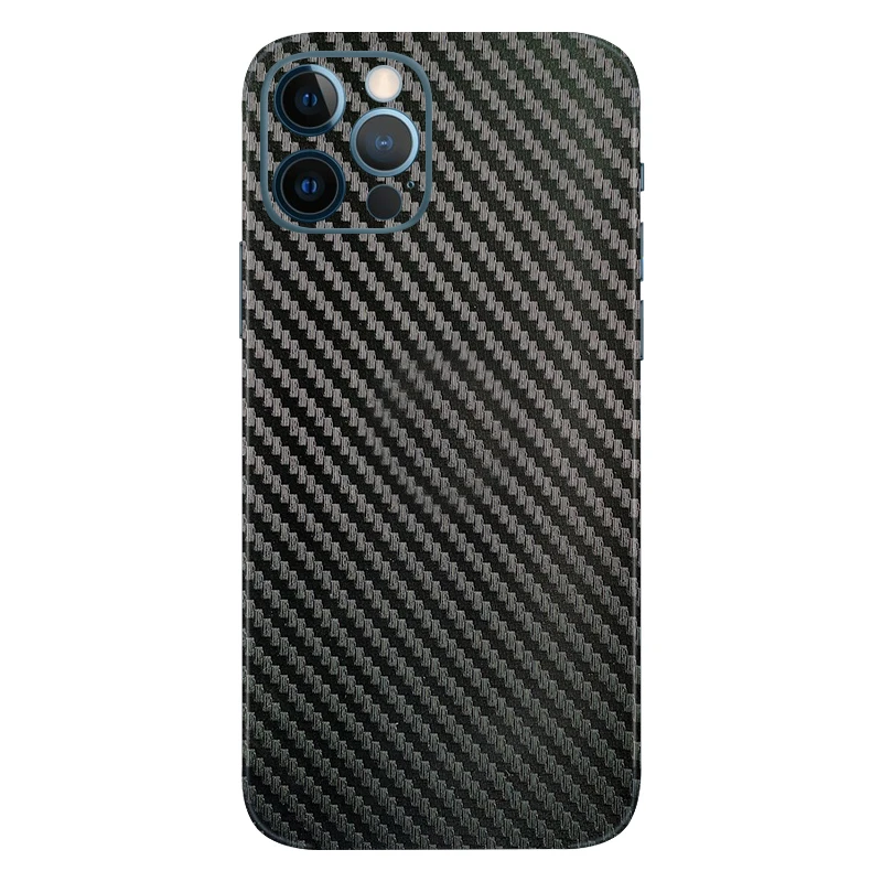 3D Carbon Fiber Skins Film Wrap Phone Back Sticker For iPhone 13 Pro Max 12 Mini SE 2020 11 Pro Max XS MAX XR X 8 7 6S Plus Skin