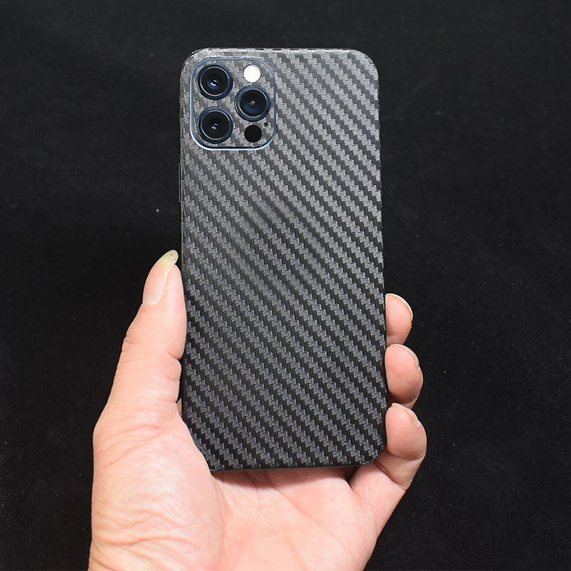 3D Carbon Fiber Skins Film Wrap Phone Back Sticker For iPhone 13 Pro Max 12 Mini SE 2020 11 Pro Max XS MAX XR X 8 7 6S Plus Skin