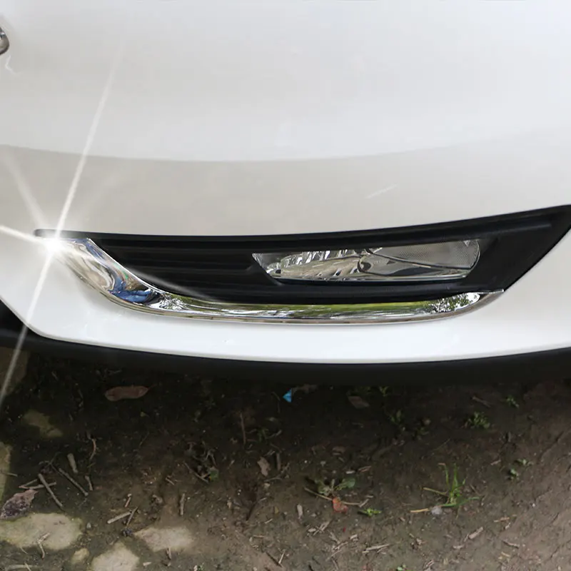 Car Fog Lights Trim Sticker Accessories for Ford Focus 3 MK3 2016 2017 2018 2Pcs/Set ABS Chrome Front Fog Lamps Cover Trim