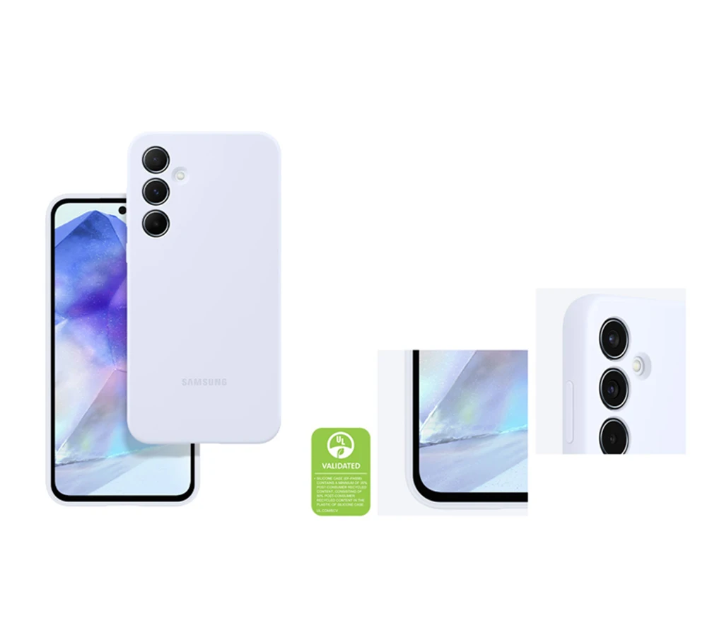 Original For Samsung Galaxy A55 5G Silicone Case Samsung A55 Smartphone Case Silicone Slim EF-PA556