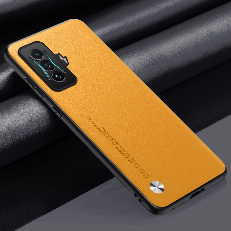 Luxury PU Leather Case For Xiaomi Poco F4 GT Matte Cover Silicone Full Camera Protection Phone Case For Redmi K50 Gaming Coque