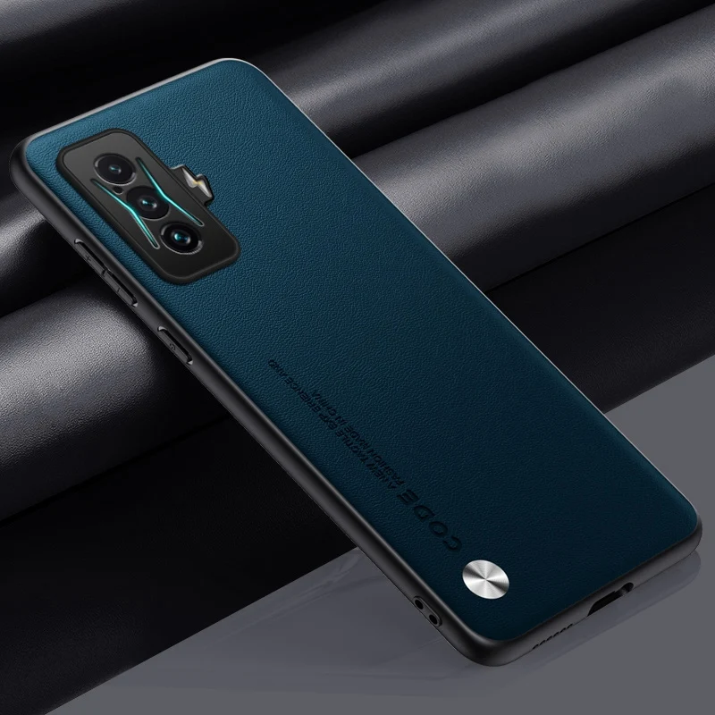 Luxury PU Leather Case For Xiaomi Poco F4 GT Matte Cover Silicone Full Camera Protection Phone Case For Redmi K50 Gaming Coque