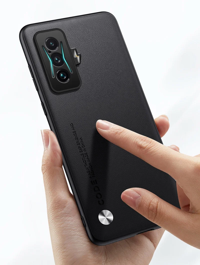 Luxury PU Leather Case For Xiaomi Poco F4 GT Matte Cover Silicone Full Camera Protection Phone Case For Redmi K50 Gaming Coque