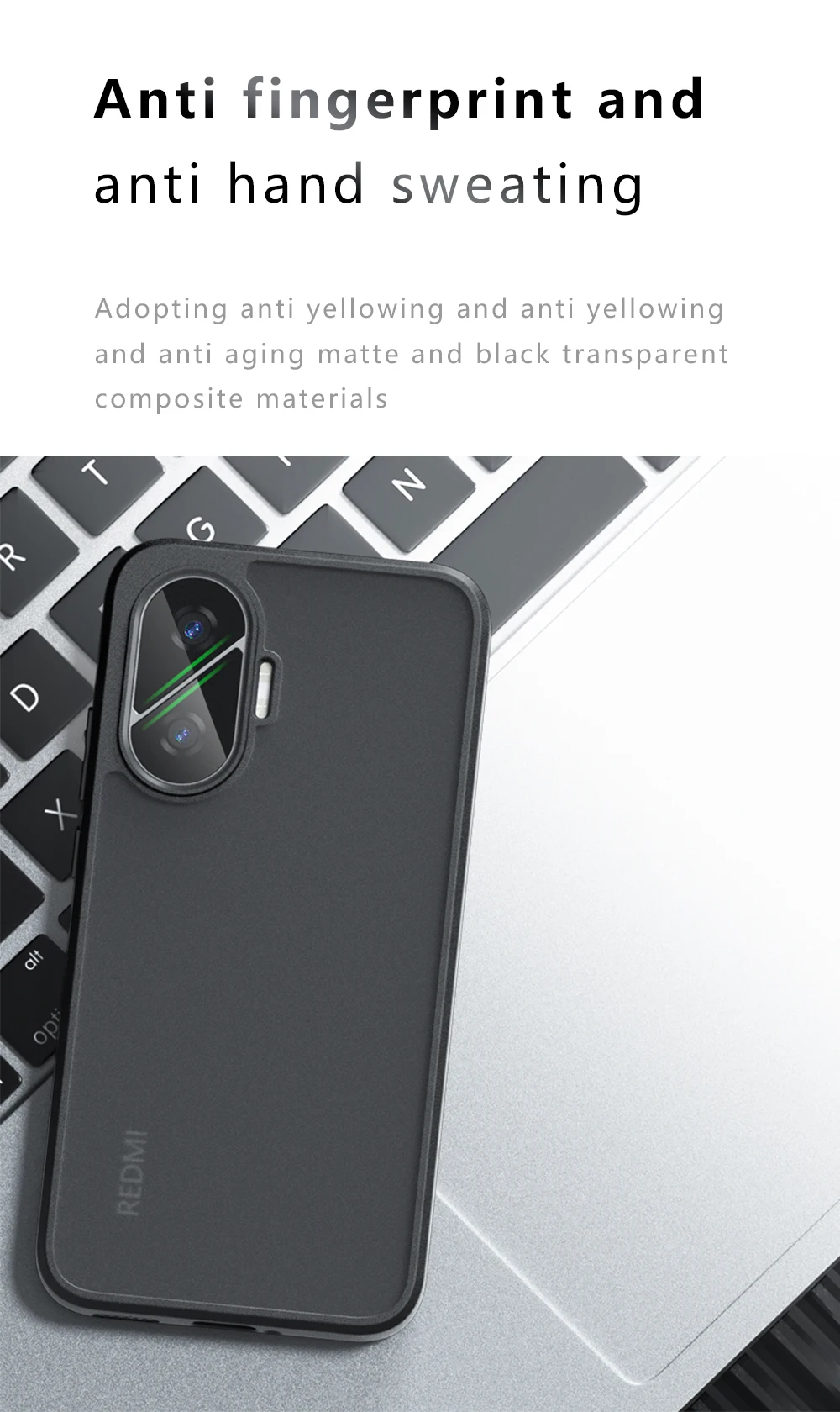 Airbag Super Protection Soft TPU+PC Clear Matte Back Cover For Xiaomi Poco F7 PocoF7 5G Phone Case