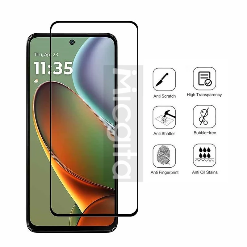 Full Cover For Moto G15 Power G15 Screen protector Front Tempered glass film 9H Anti-Scratch 4/3/2/1PCS