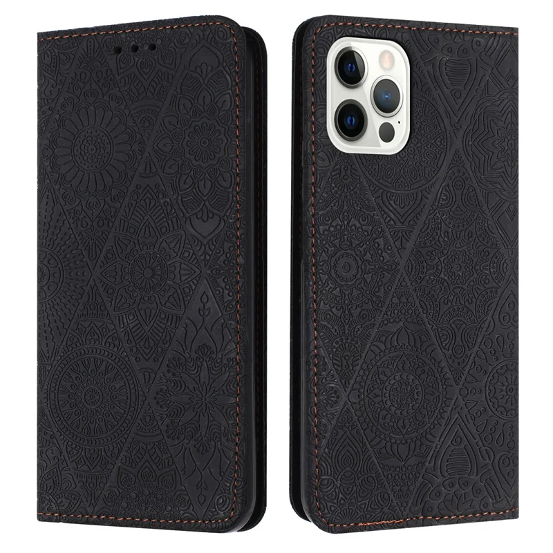 Phone 16 15 14 Plus Vintage Flower Case for iPhone 16 15 14 13 12 11 Pro Xs Max XR 7 8 Case Magnetic Leather Wallet Book Cover