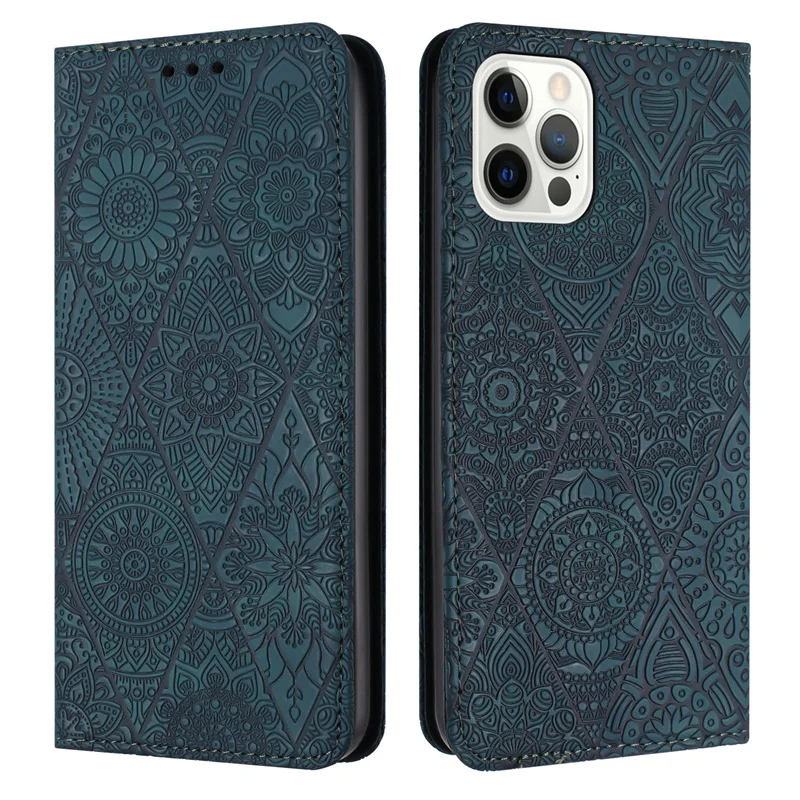 Phone 16 15 14 Plus Vintage Flower Case for iPhone 16 15 14 13 12 11 Pro Xs Max XR 7 8 Case Magnetic Leather Wallet Book Cover