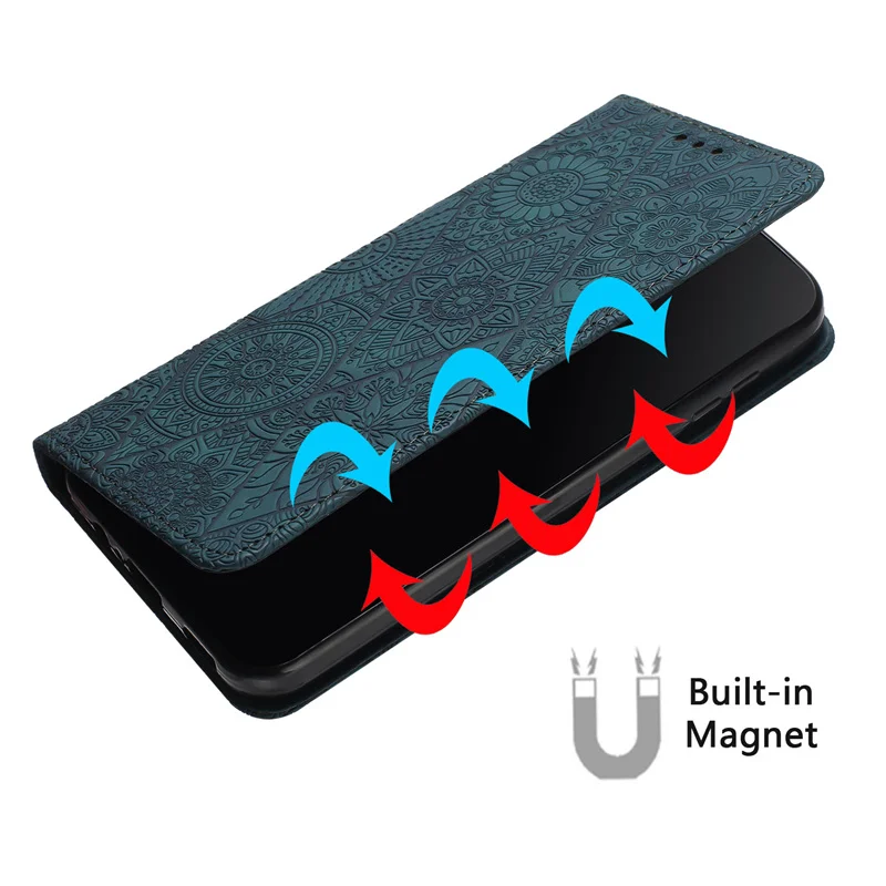 Phone 16 15 14 Plus Vintage Flower Case for iPhone 16 15 14 13 12 11 Pro Xs Max XR 7 8 Case Magnetic Leather Wallet Book Cover
