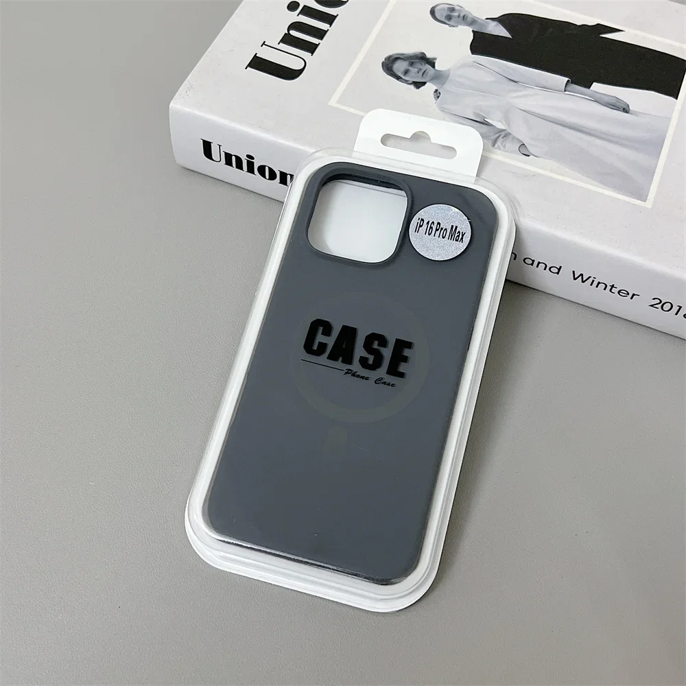 Official Same Original Liquid Silicone Phone Case for iPhone 16 15 14 13 12 Pro Max for Magsafe Wireless Charging Magnetic Cover