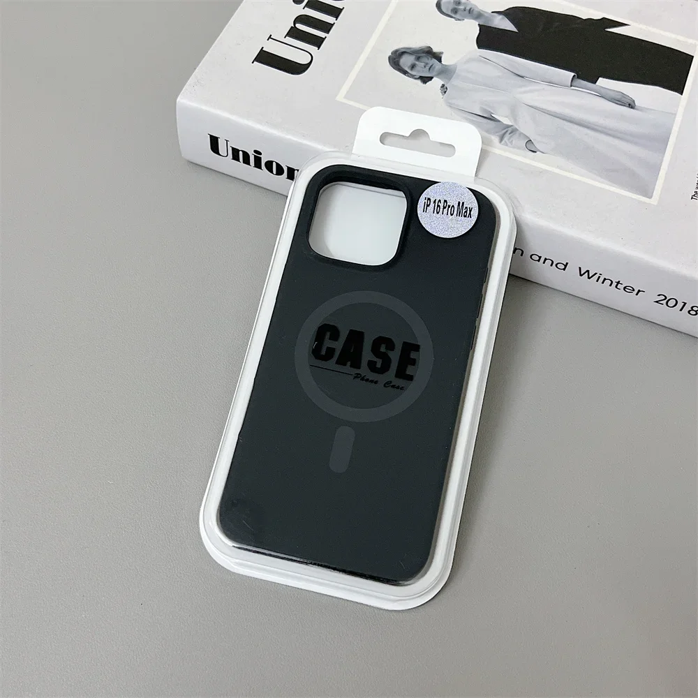 Official Same Original Liquid Silicone Phone Case for iPhone 16 15 14 13 12 Pro Max for Magsafe Wireless Charging Magnetic Cover