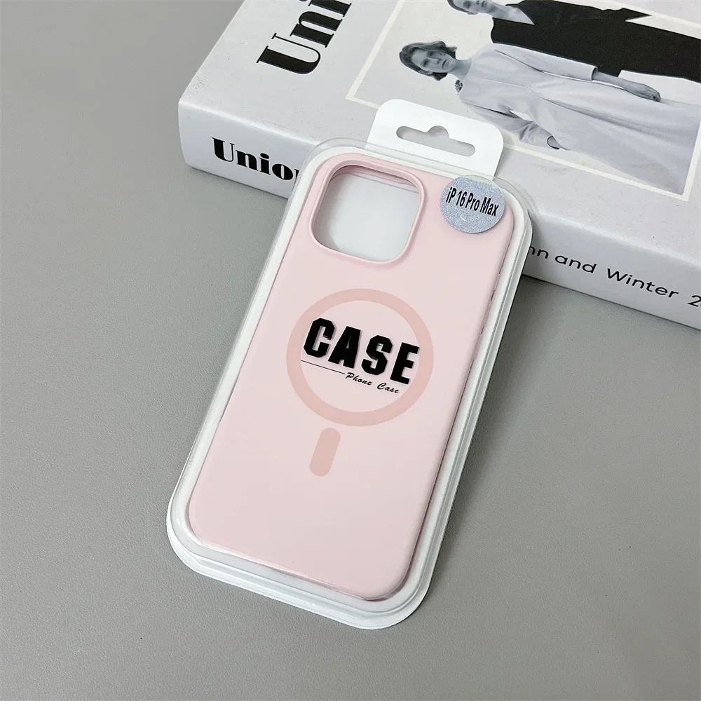 Official Same Original Liquid Silicone Phone Case for iPhone 16 15 14 13 12 Pro Max for Magsafe Wireless Charging Magnetic Cover