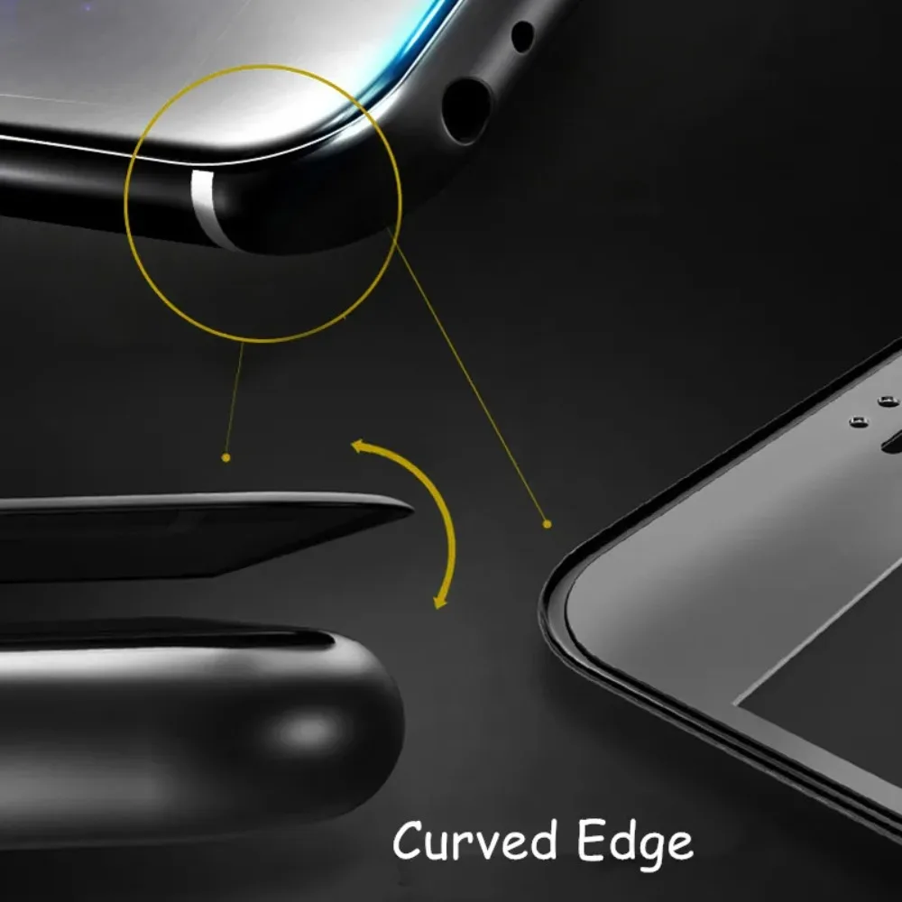 4PCS For Poco X7 Glass Poco X6 Tempered Glass 9H 9H HD Full Curved Cover Phone Protective Screen Protector For Poco X7 PocoX6 X5