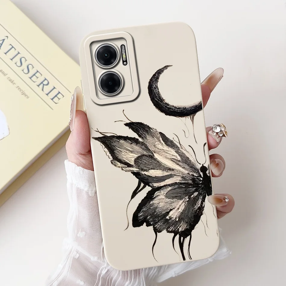 For Xiaomi Redmi 10 5G Elegant Sunflower Tulip Printed Phone Case For Redmi Note 11E Redmi10 5G Soft Silicone Shockproof Cases