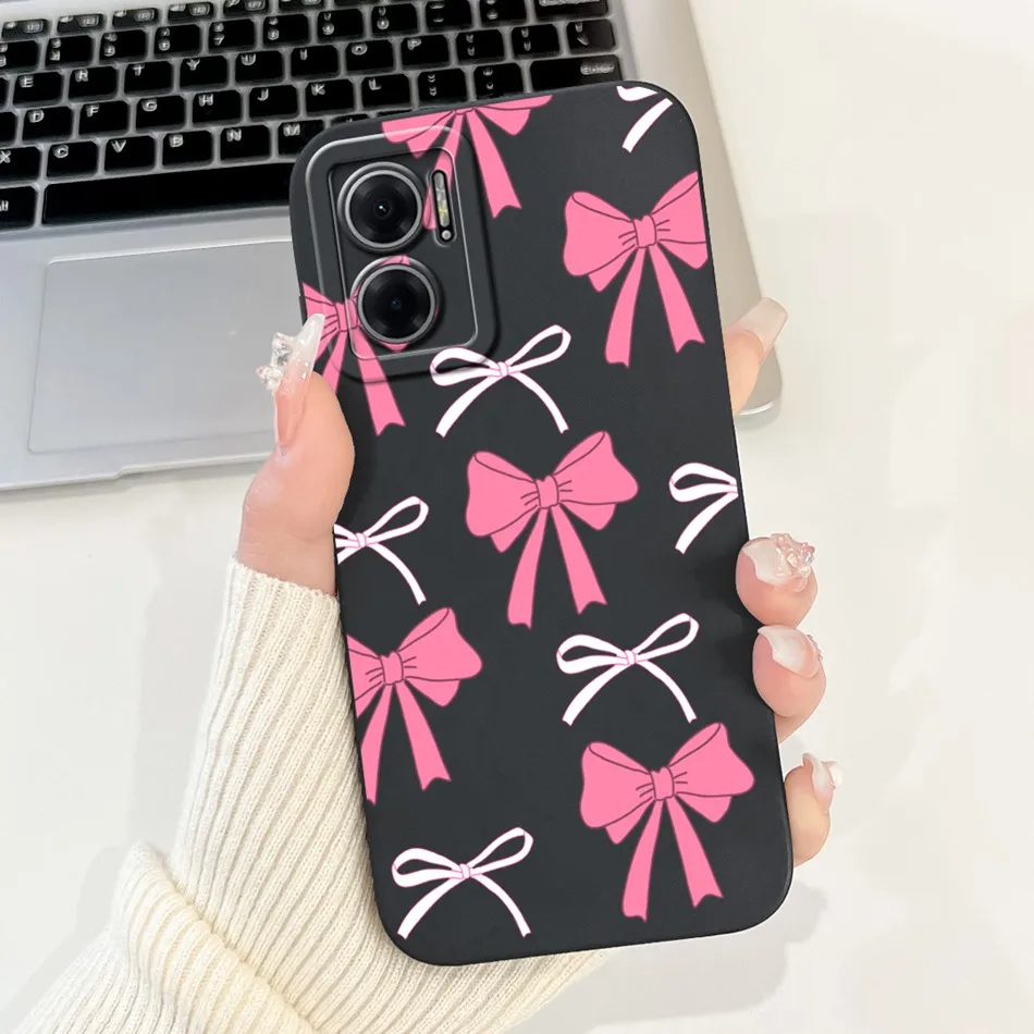 For Xiaomi Redmi 10 5G Elegant Sunflower Tulip Printed Phone Case For Redmi Note 11E Redmi10 5G Soft Silicone Shockproof Cases
