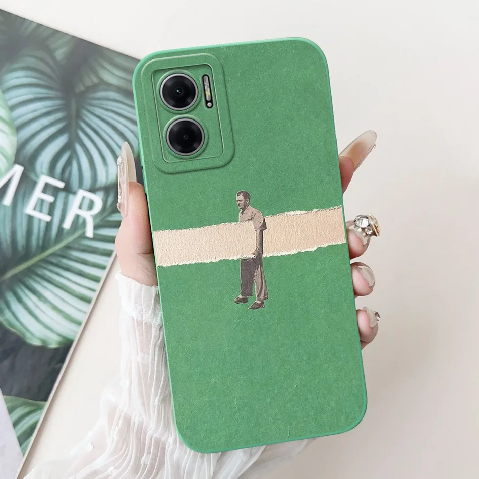 For Xiaomi Redmi 10 5G Elegant Sunflower Tulip Printed Phone Case For Redmi Note 11E Redmi10 5G Soft Silicone Shockproof Cases
