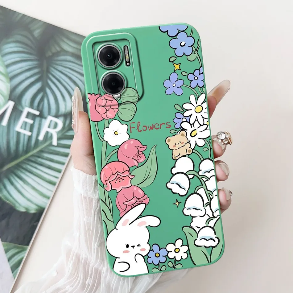 For Xiaomi Redmi 10 5G Elegant Sunflower Tulip Printed Phone Case For Redmi Note 11E Redmi10 5G Soft Silicone Shockproof Cases