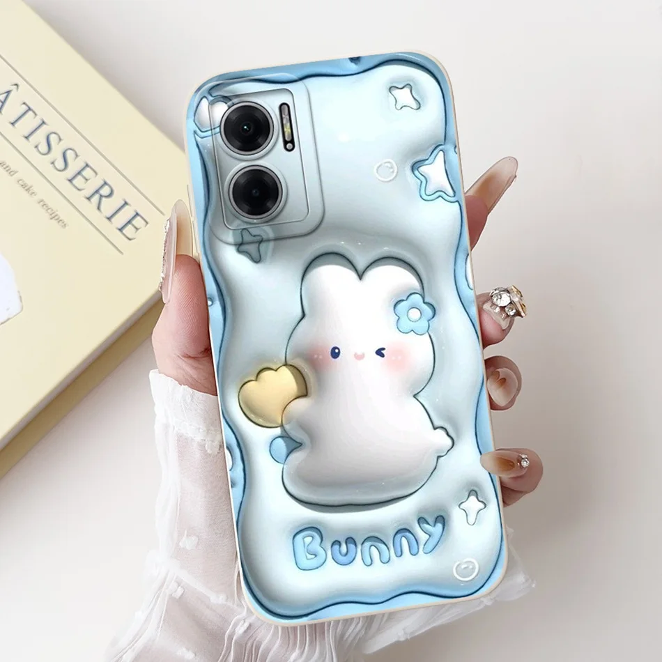 For Xiaomi Redmi 10 5G Elegant Sunflower Tulip Printed Phone Case For Redmi Note 11E Redmi10 5G Soft Silicone Shockproof Cases