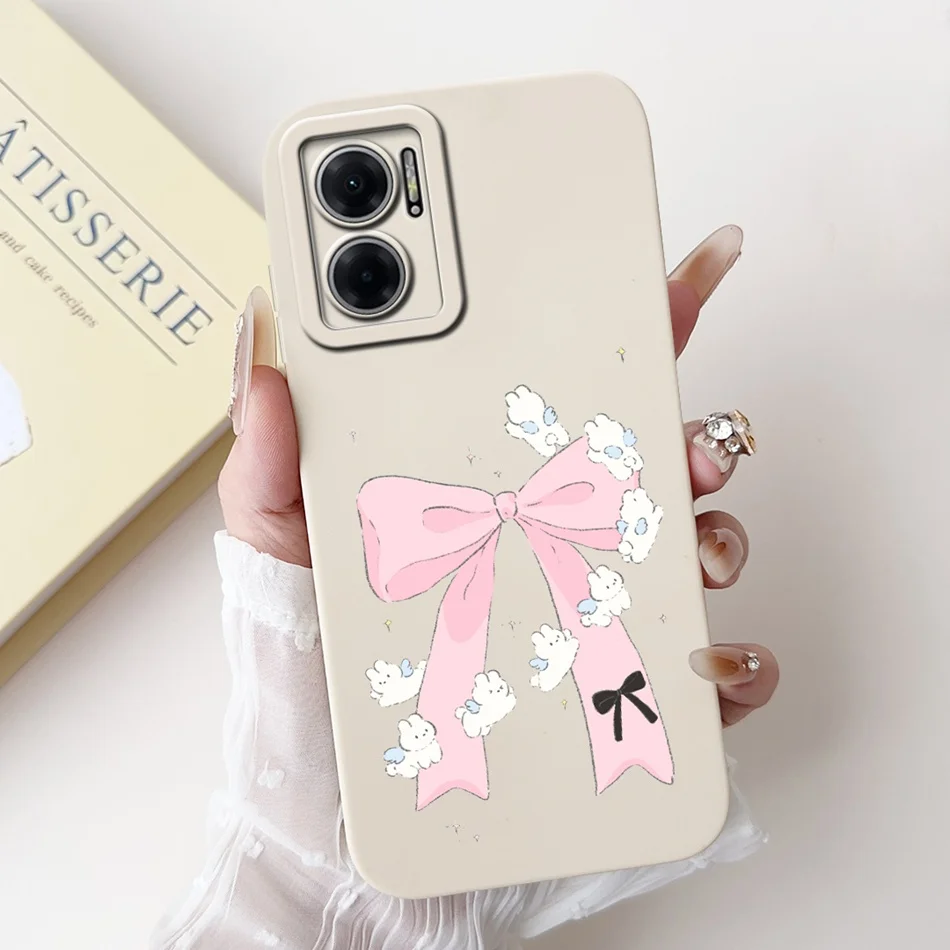 For Xiaomi Redmi 10 5G Elegant Sunflower Tulip Printed Phone Case For Redmi Note 11E Redmi10 5G Soft Silicone Shockproof Cases