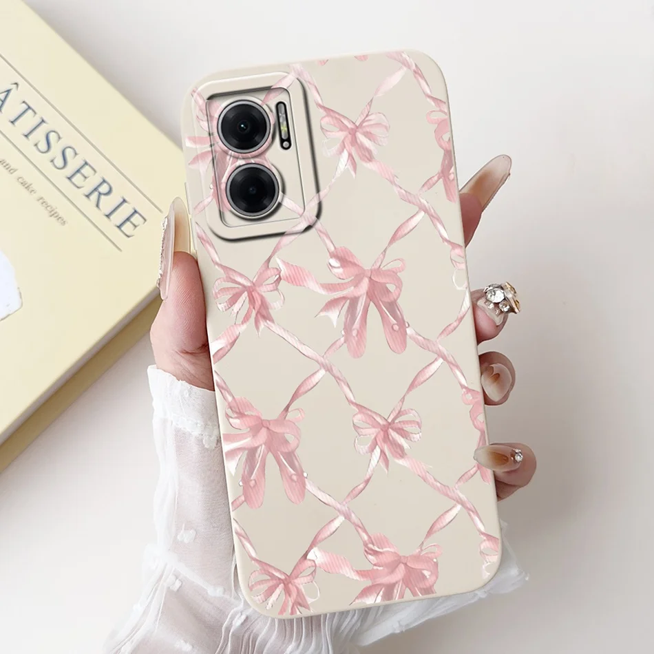 For Xiaomi Redmi 10 5G Elegant Sunflower Tulip Printed Phone Case For Redmi Note 11E Redmi10 5G Soft Silicone Shockproof Cases