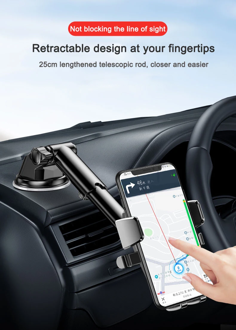 Sucker Car Phone Holder Upgrade Universal 360° Rotate Windshield Car Dashboard Mobile Cell Support Bracket for IPhone Samsung LG