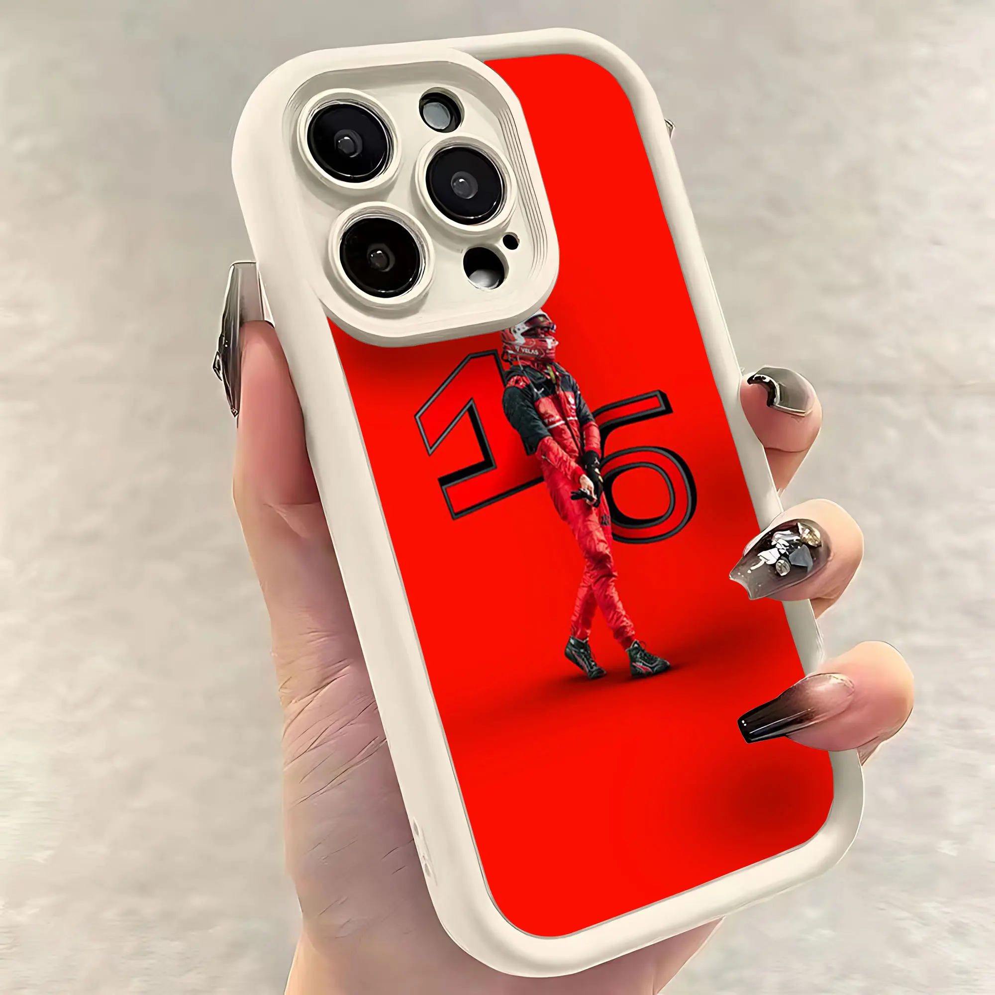 Charles Leclerc 16 F1 Phone Case for iPhone 16e 16 15 14 13 12 11 Pro Max Mini XR XS X 7 8 6 6s Plus Soft TPU Back Cover