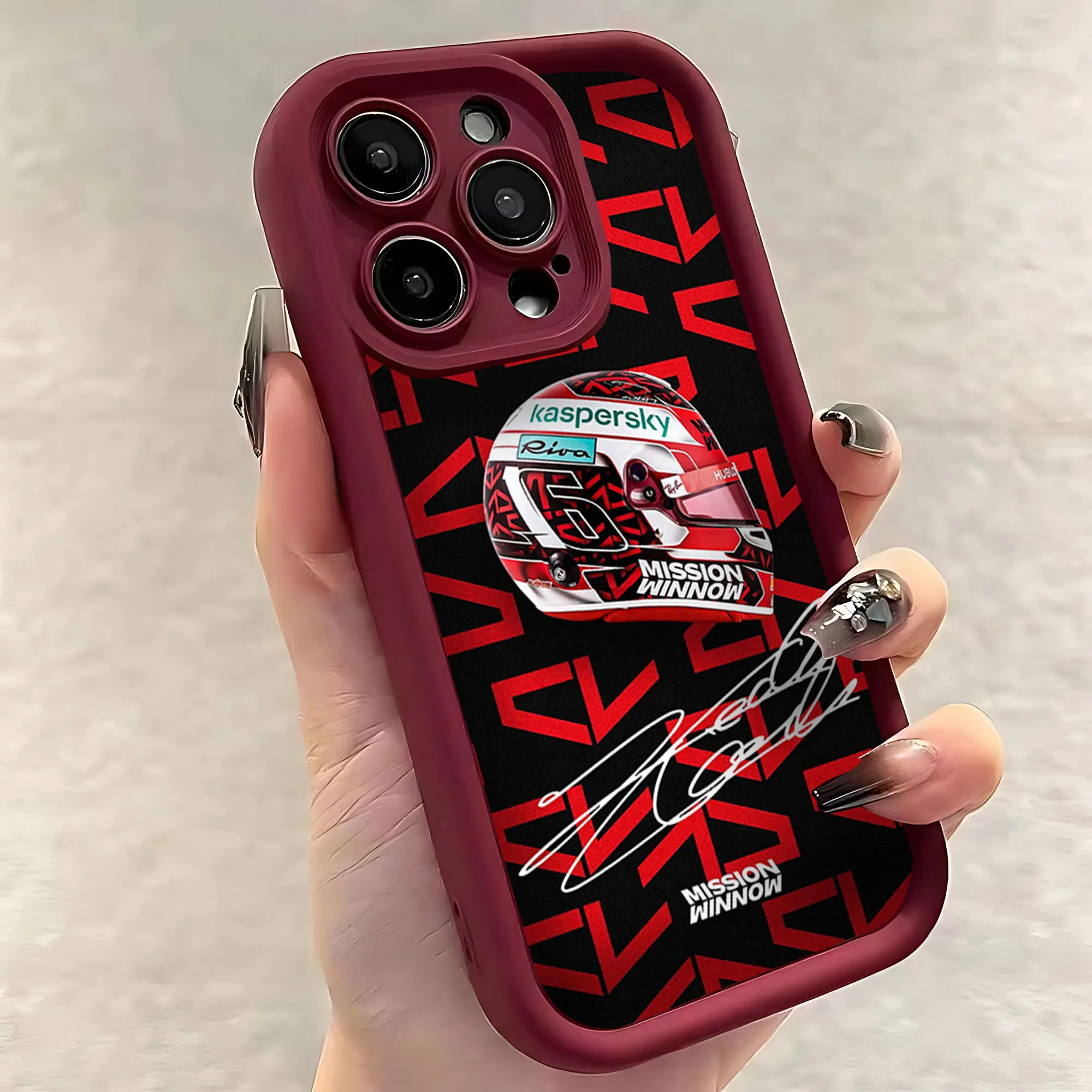 Charles Leclerc 16 F1 Phone Case for iPhone 16e 16 15 14 13 12 11 Pro Max Mini XR XS X 7 8 6 6s Plus Soft TPU Back Cover