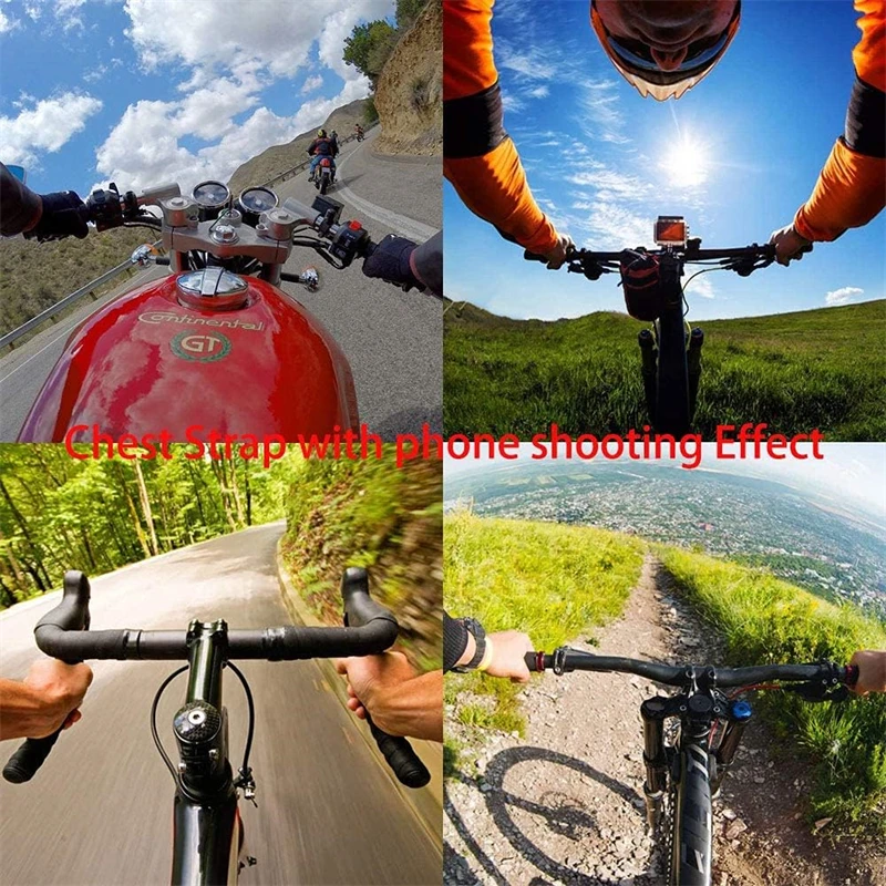2 in 1 Mobile Phone Chest Strap Harness Stand Head Strap Holder Kit for IPhone GoPro POV Vlog Hands Free Universal Bracket Mount
