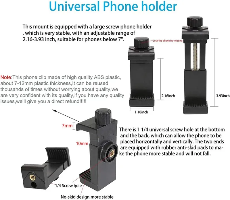 2 in 1 Mobile Phone Chest Strap Harness Stand Head Strap Holder Kit for IPhone GoPro POV Vlog Hands Free Universal Bracket Mount