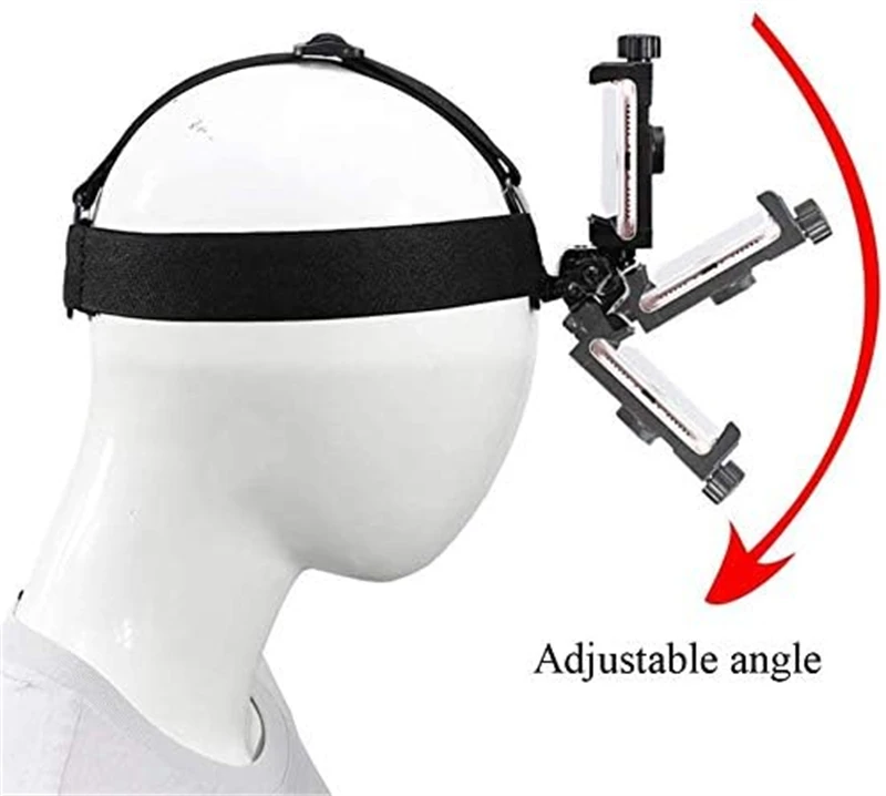 2 in 1 Mobile Phone Chest Strap Harness Stand Head Strap Holder Kit for IPhone GoPro POV Vlog Hands Free Universal Bracket Mount