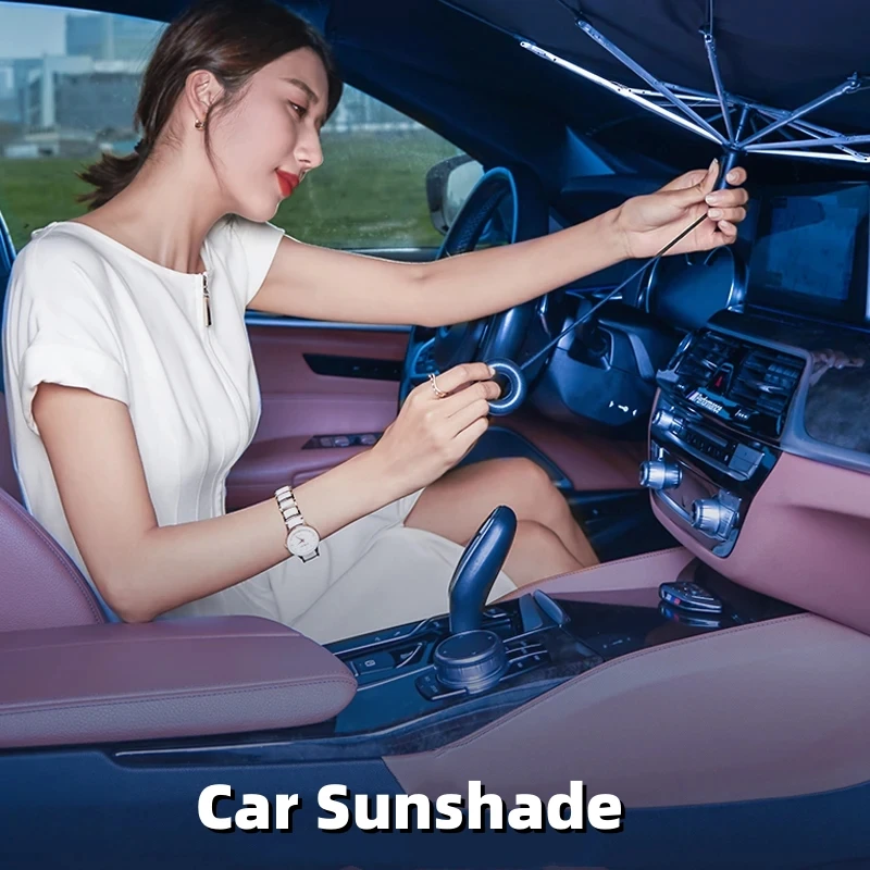 Upgraded Car Sunshade Umbrella Car Front Window Sunshade Cover Car Sunshade Cover Car Windshield Protection Auto Accessories