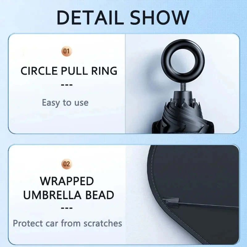 Upgraded Car Sunshade Umbrella Car Front Window Sunshade Cover Car Sunshade Cover Car Windshield Protection Auto Accessories