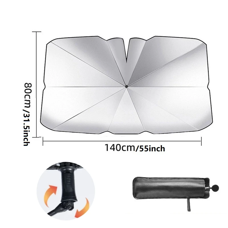 Upgraded Car Sunshade Umbrella Car Front Window Sunshade Cover Car Sunshade Cover Car Windshield Protection Auto Accessories